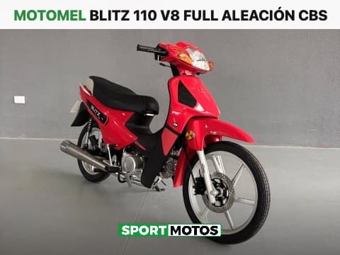 MOTOMEL BLITZ 110 V8 FULL ALEACIÓN CBS